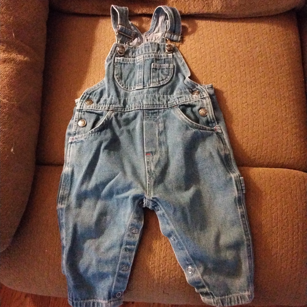 Kids N Fun Unisex Carpenter Style Jean Bib Overalls  18m
